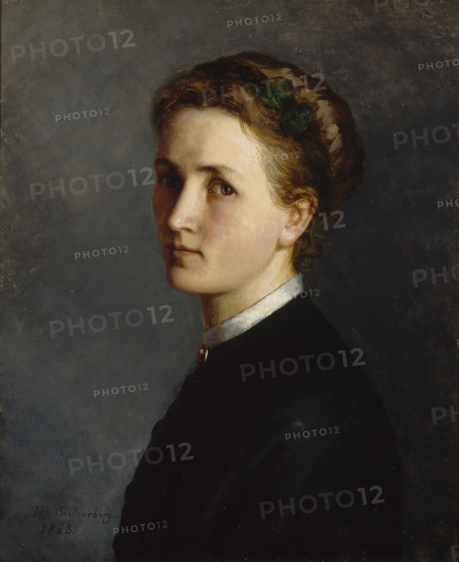 Self-Portrait, 1868. Creator: Ida Silfverberg.