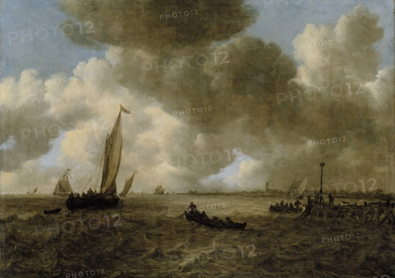 A Stormy Seascape, 1655. Creator: Jan van Goyen.