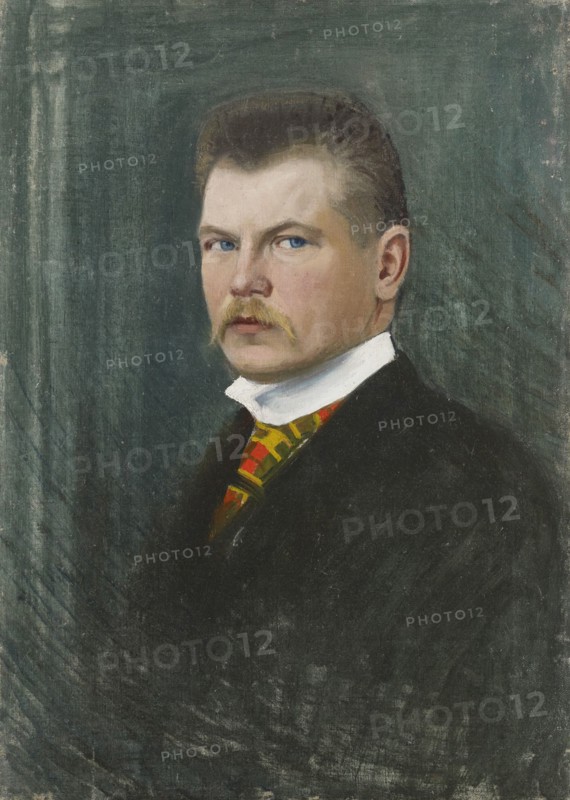 Self Portrait, 1900-1909. Creator: Juho Kyyhkynen.