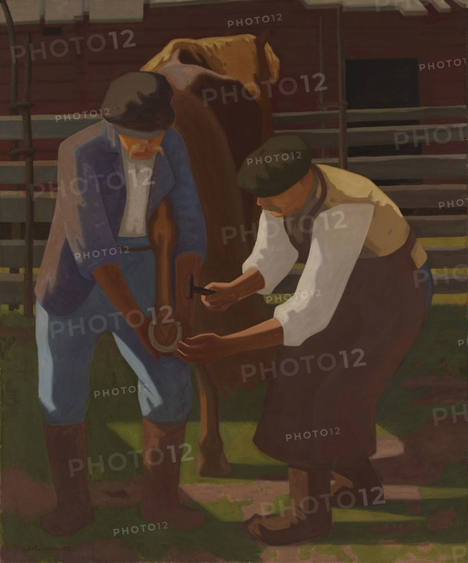 Farriers, 1917. Creator: Juho Rissanen.