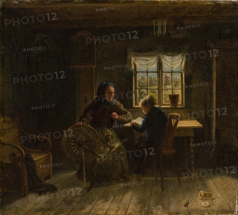 First lesson, 1867. Creator: Karl Emanuel Jansson.