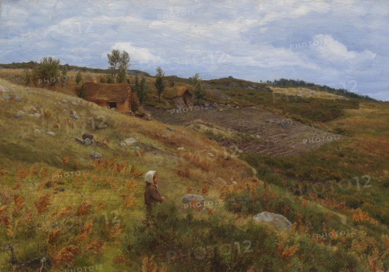 A cottage in Halland, 1889-1891. Creator: Niels Skovgaard.