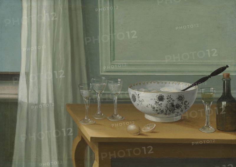 Still Life with a Punch Bowl, c1795-1797. Creator: Nils Schillmark.