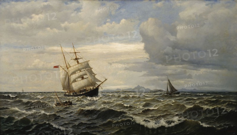 Maritime Landscape, 1883. Creator: Oscar Kleineh.