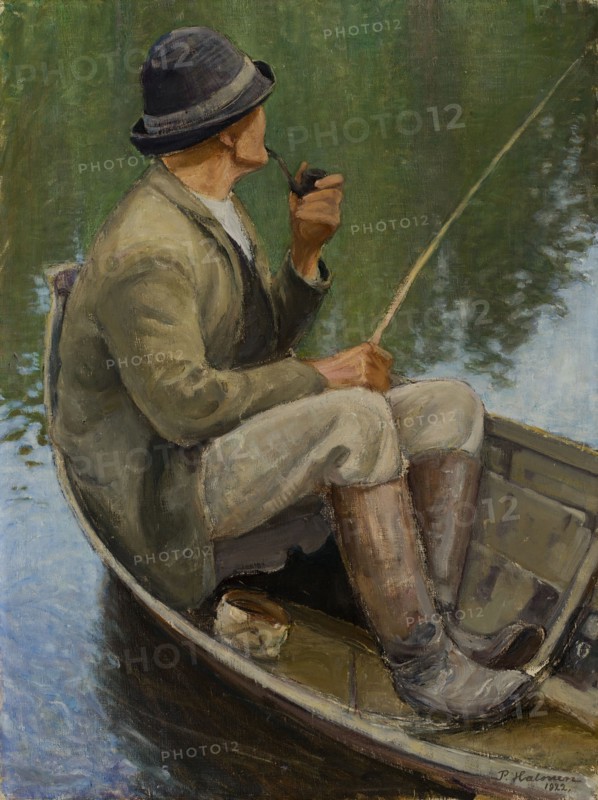 Man Fishing, 1922. Creator: Pekka Halonen.