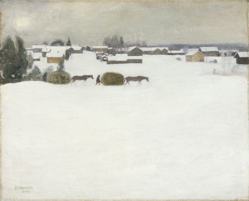 Load of Hay, 1899. Creator: Pekka Halonen.