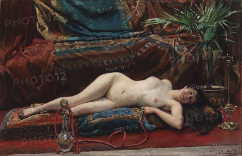 Odalisque, 1883. Creator: Richard Hall.