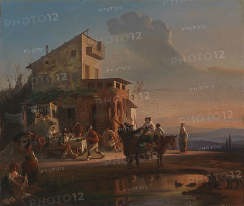 An Italian Inn, 1846. Creator: Robert Wilhelm Ekman.