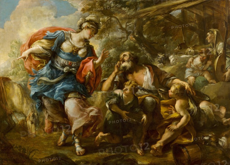 Erminia and the shepherds, 1712-1784. Creator: Stefano Torelli.