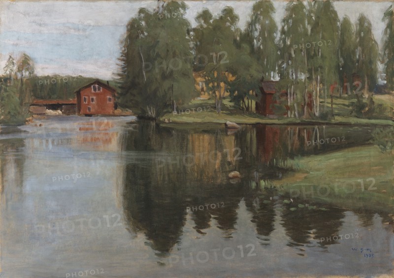 Landscape from Inha, 1905. Creator: Vilho Sjöström.