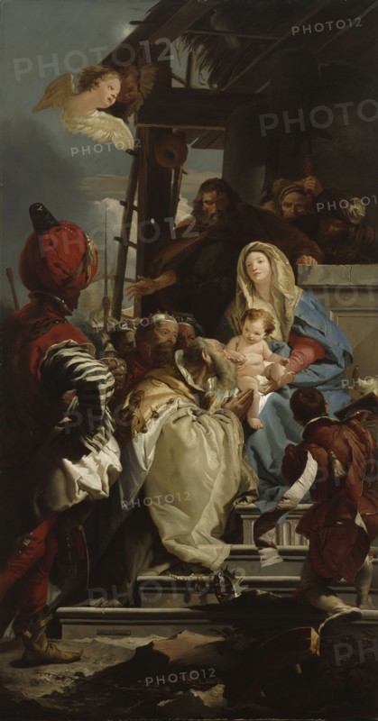 Adoration of the Magi, 1842-1866. Creator: Wladimir Swertschkoff.