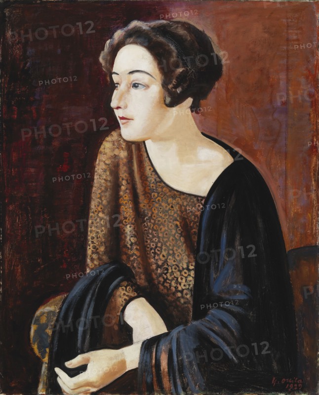 Portrait of The Poet Elina Vaara, 1929. Creator: Yrjö Aleksander Ollila.