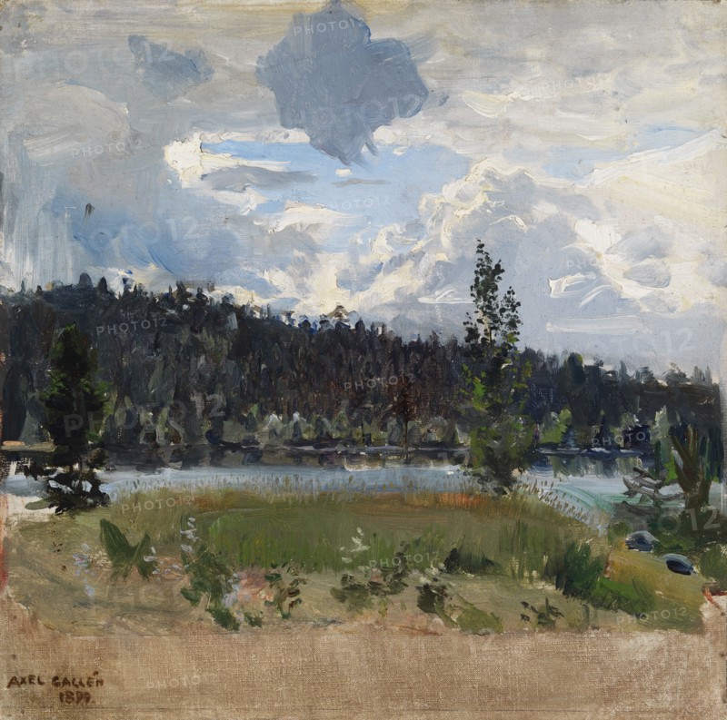 Light behind the Clouds, 1899. Creator: Akseli Gallen-Kallela.