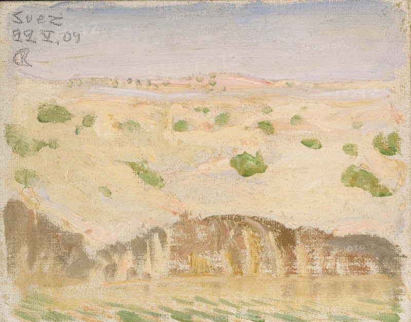 Bank of the Suez Canal, 1909. Creator: Akseli Gallen-Kallela.