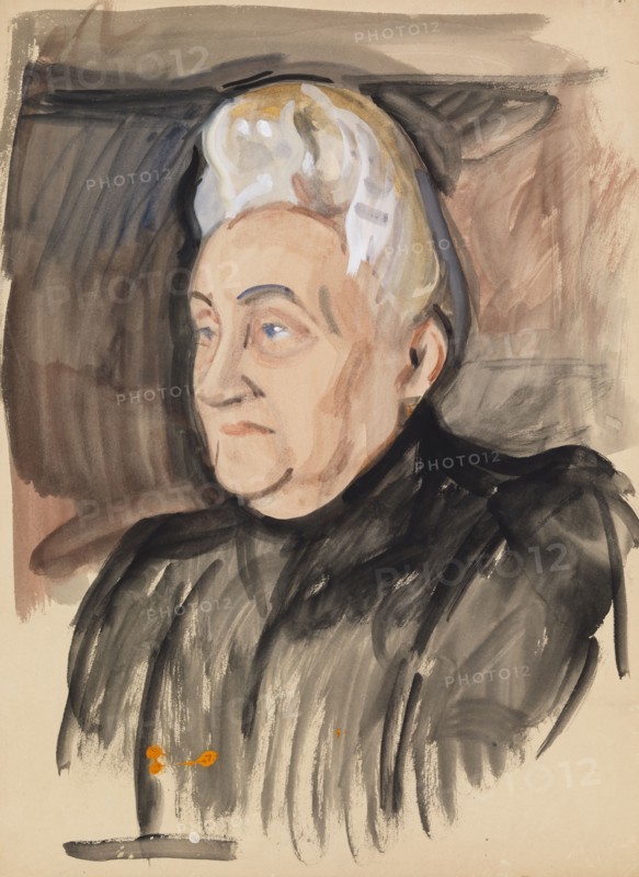 Portrait sketch, c1910s. Creator: Verner Thome.