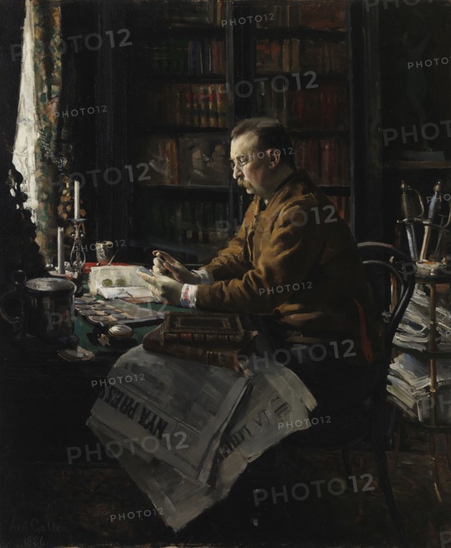 Portrait of Doctor Herman Frithiof Antell, 1886. Creator: Akseli Gallen-Kallela.