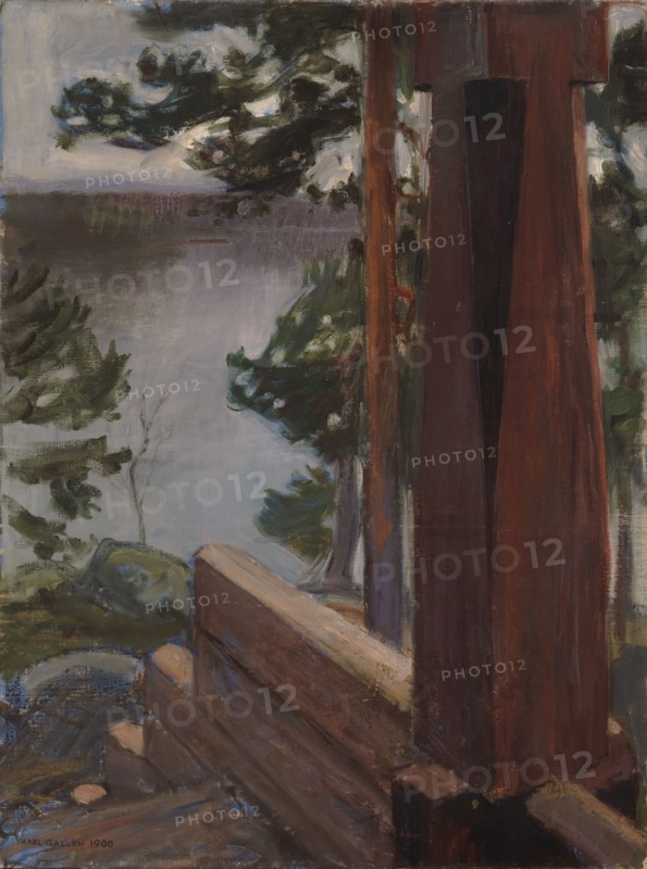 The Kalela Porch, 1900. Creator: Akseli Gallen-Kallela.