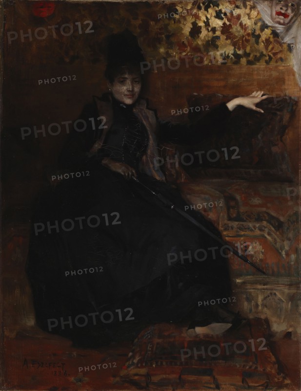 Lady in Black, Thérèse noire, 1886. Creator: Albert Edelfelt.