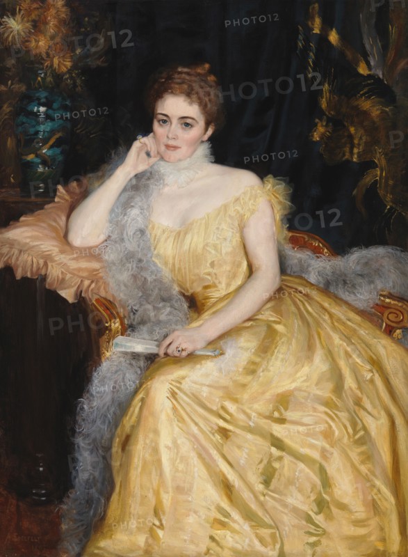 Portrait of Mrs. Alice von Haartman, 1895. Creator: Albert Edelfelt.