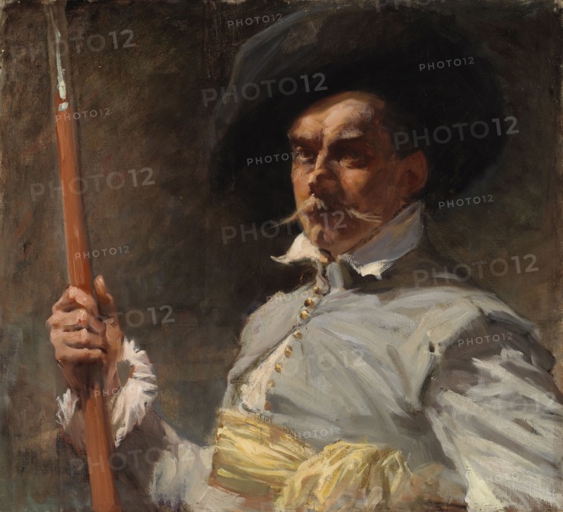 Self-Portrait in 17th Century Costume; Self-Portrait in Dress of the 17th Century, 1889. Creator: Albert Edelfelt.