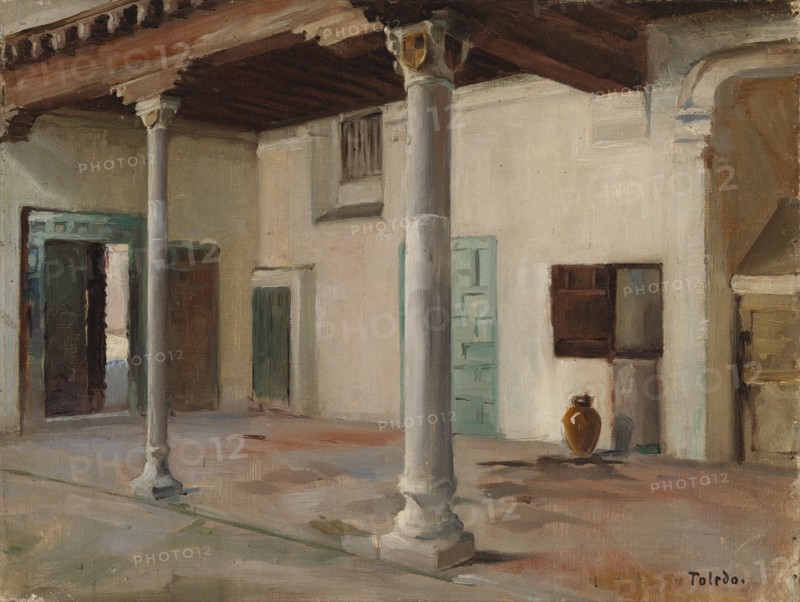 Courtyard in Toledo, 1881. Creator: Albert Edelfelt.