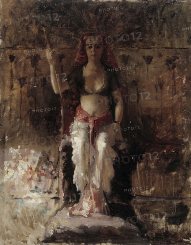 The Egyptian Queen, Academy Rehearsal, 1877-1878. Creator: Albert Edelfelt.