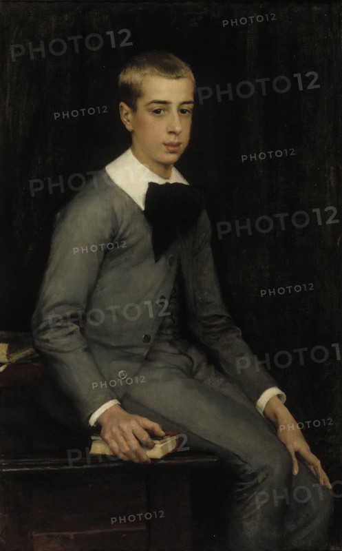 Portrait of Lieutenant Alexandre Weissgerber de Stragéwicz as a Child, 1887. Creator: Albert Edelfelt.