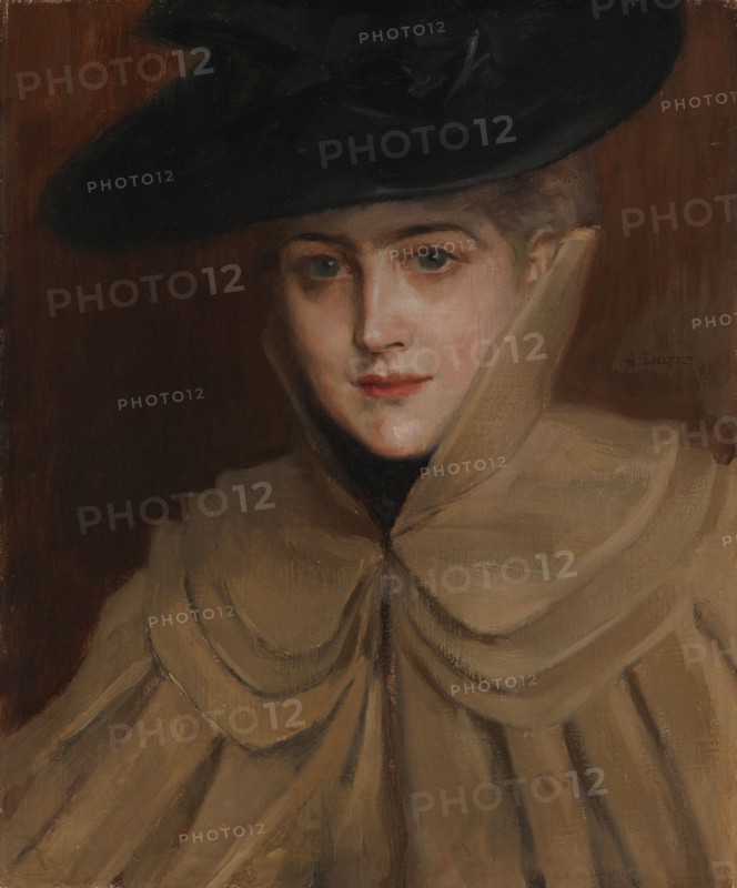Portrait of a Young Woman, 1891. Creator: Albert Edelfelt.