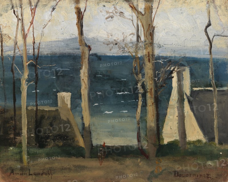 View of the Shore at Douarnenez, 1883-1884. Creator: Amelie Lundahl.