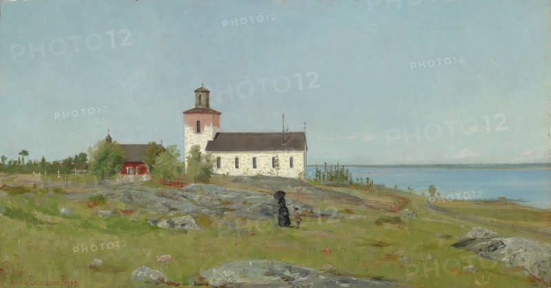 Landscape, 1889. Creator: Arvid Liljelund.