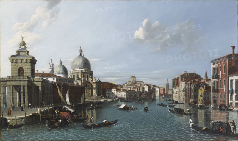 Santa Maria della Salute and Canal Grande, Venice, 1720-1760. Creator: Canaletto.