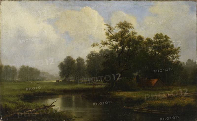 River in France, 1872. Creator: Charles Francois Daubigny.