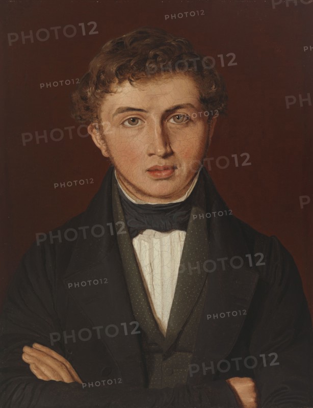 Portrait of Hans Peter Købke, the Artist's Brother, 1841. Creator: Christen Kobke.