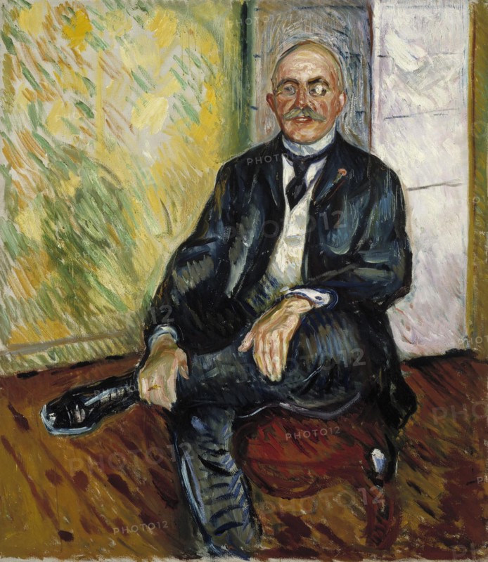 Portrait of Gustaf Schiefler, 1908. Creator: Edvard Munch.