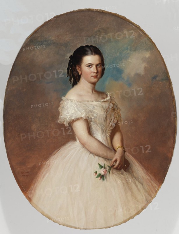 Portrait of Miss Maria Emilia Thunberg, 1859. Creator: Erik Johan Lofgren.