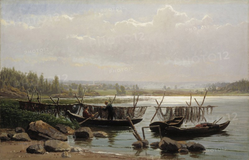 Morning Mood in the Porvoo Archipelago, 1873. Creator: Fanny Churberg.