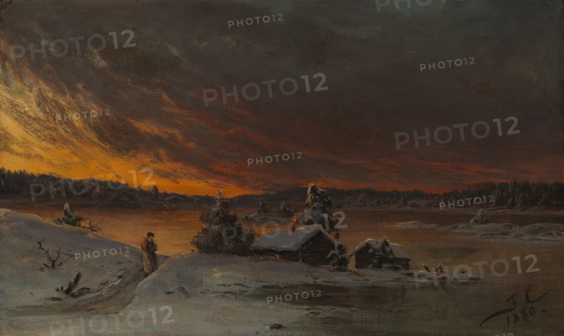 Winter Evening, 1880. Creator: Fanny Churberg.