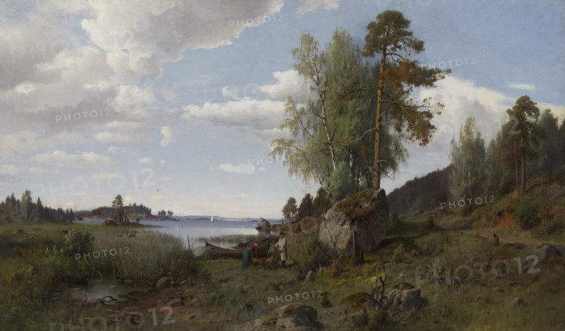 Landscape from Savo, 1882. Creator: Fridolf Weurlander.