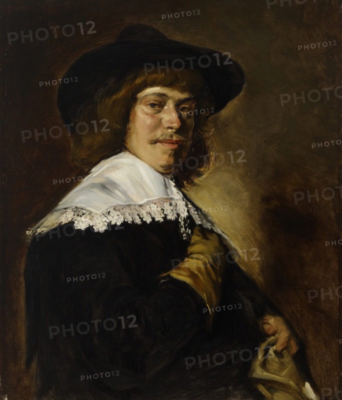 Portrait of a Young Man Holding a Glove, copy after Frans Hals, 1892. Creator: Helene Schjerfbeck.