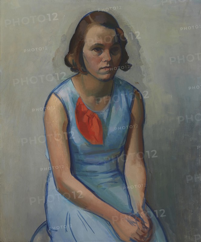 Girl Sitting, 1933. Creator: Ilmari Aalto.