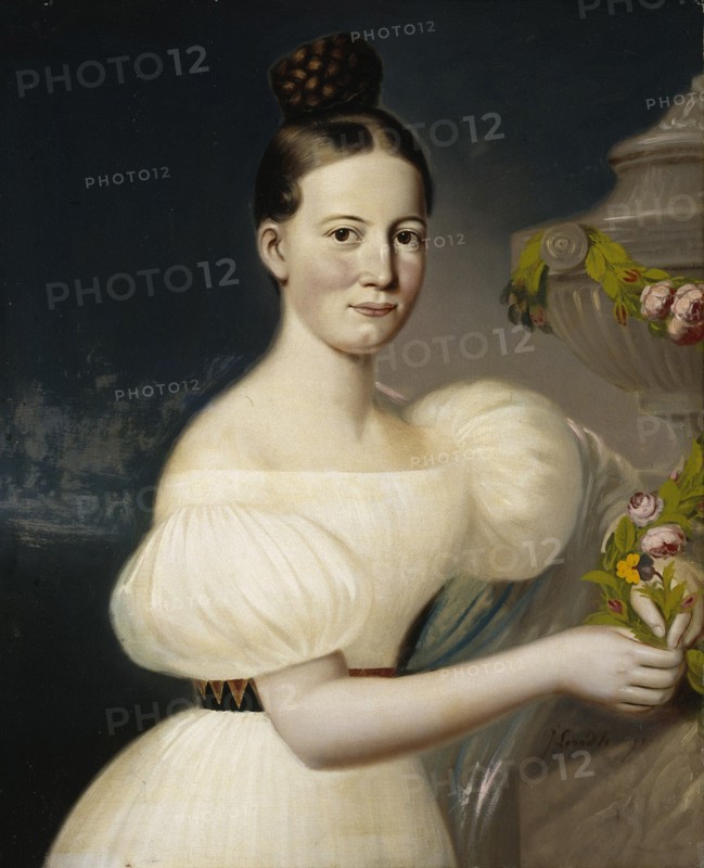 Portrait of Eva Törngren, 1830-1834. Creator: Johan Erik Lindh.
