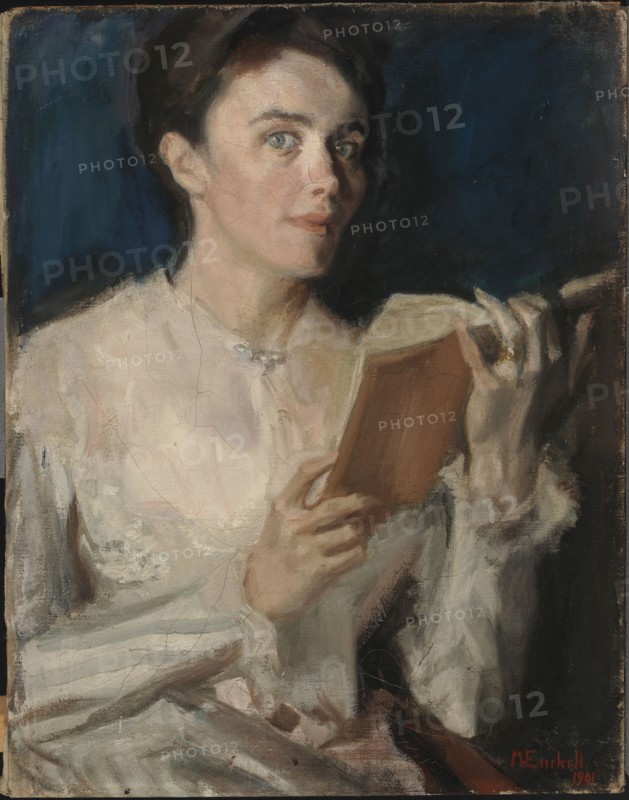 Portrait of Mrs E. Gadolin-Lagervall, 1901. Creator: Magnus Enckell.