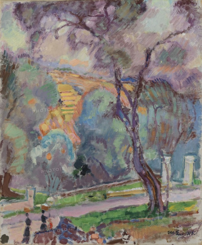Park View from San Remo, 1913. Creator: Magnus Enckell.