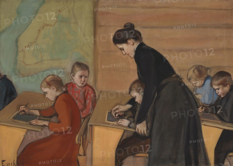 Elementary School, 1899. Creator: Magnus Enckell.