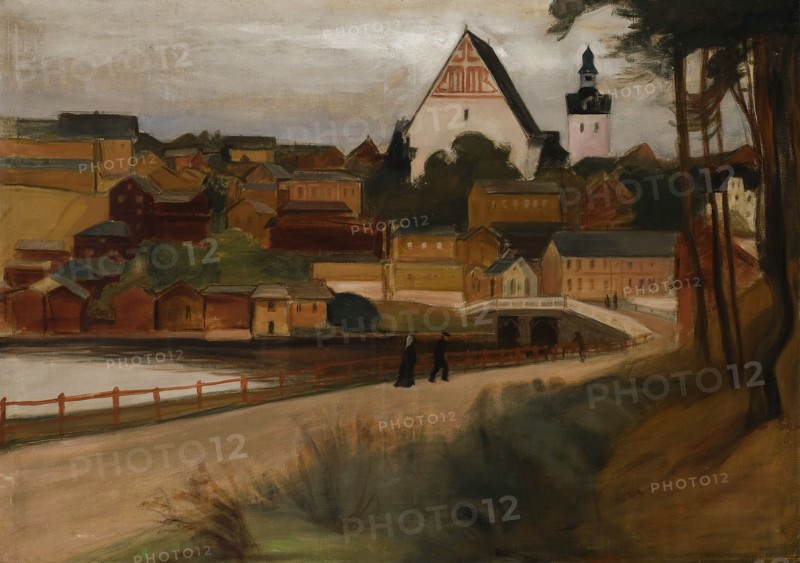 A view of Porvoo, 1899. Creator: Magnus Enckell.