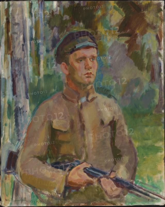 Hunter (forester Gunnar Arnkil), 1919. Creator: Magnus Enckell.