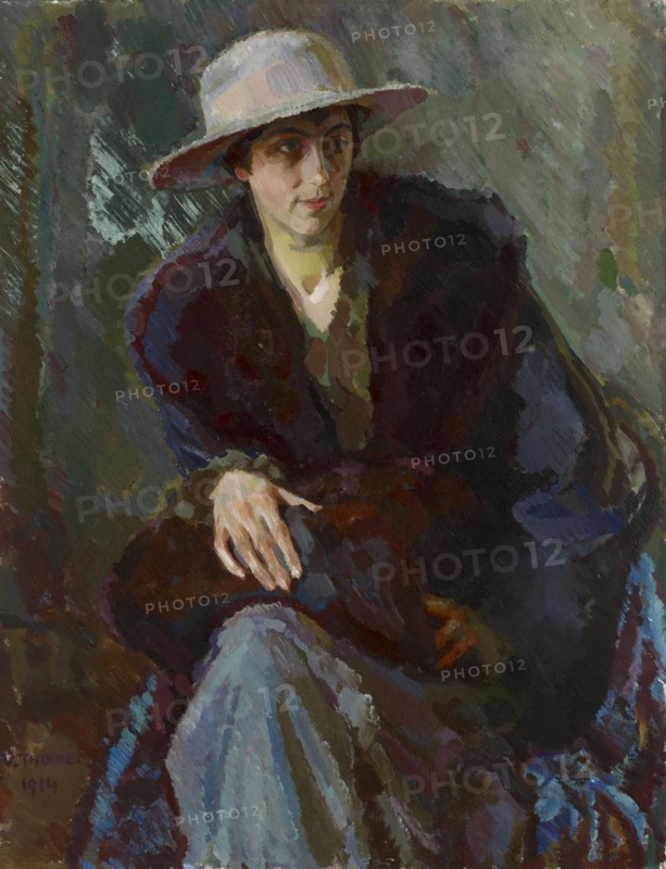 Portrait of a Woman, Martha Neiglick, 1914. Creator: Verner Thome.