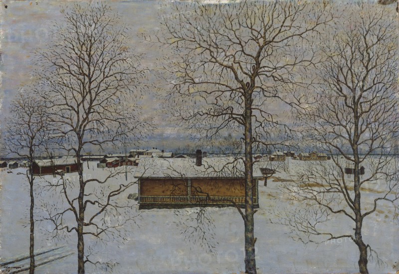 Winter Landscape, 1935. Creator: Vilho Lampi.