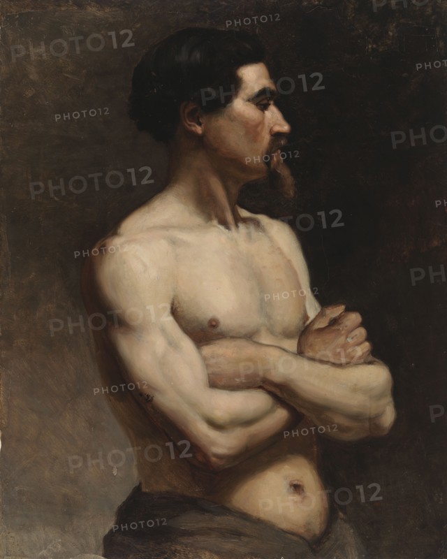 Male Model, Academy Study, 1874-1875. Creator: Albert Edelfelt.