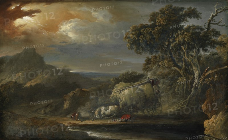 A Stormy landscape, 1740-1774. Creator: Christian Wilhelm Ernst Dietrich.